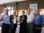 The winning team receive their prize